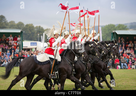 The Musical Ride of the Household Cavalry, Chatsworth Country Fair, Chatsworth House, Derbyshire, England UK Stock Photo