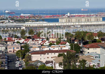 Port in San Pedro California. Stock Photo