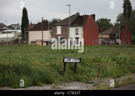 Housing deprivation in middleport stoke on trent Stock Photo