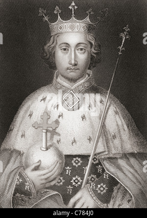 Richard II, 1367 – 1400. King of England. Stock Photo