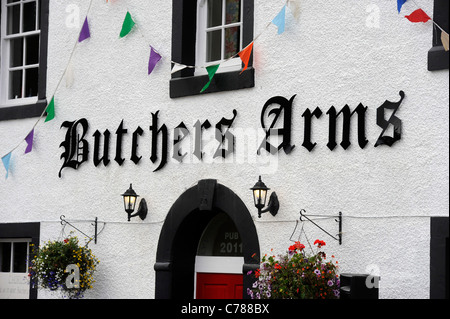 The reopening of the Butchers Arms Crosby Ravensworth, Cumbria. Village residents have successfully campaigned and raised funds Stock Photo