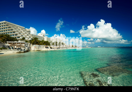Cancun beach Mexico Stock Photo