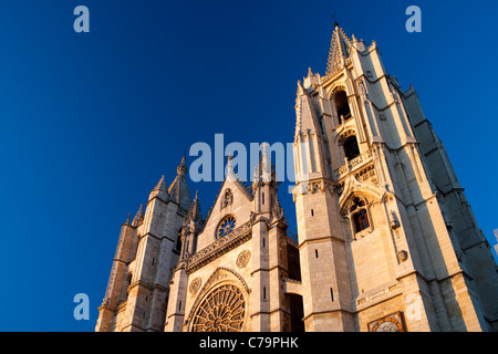 The Santa Maria de Regia Cathedral, Leon, Spain Stock Photo