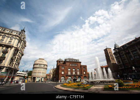 Plaza de Santo Domingo, Leon, Spain Stock Photo