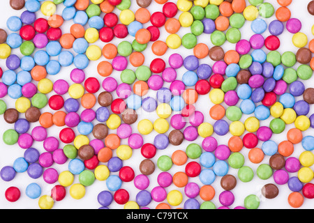 Smartie pattern. Close up Stock Photo