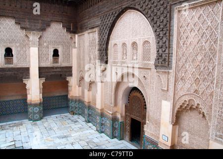 The Ali Ben Youssef Madrassa in Marrakech, Morocco Stock Photo