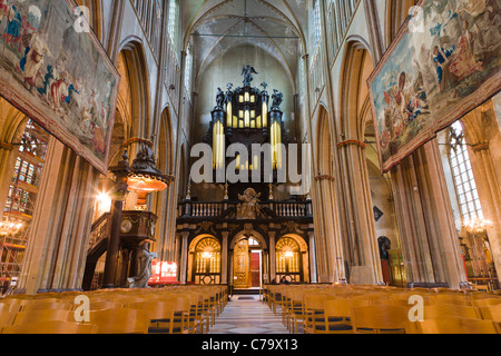 St Salvator's Cathedral, Sint-Salvator Cathedral, interior, Bruges, Brugge, West Flanders, Flemish Region, Belgium Stock Photo