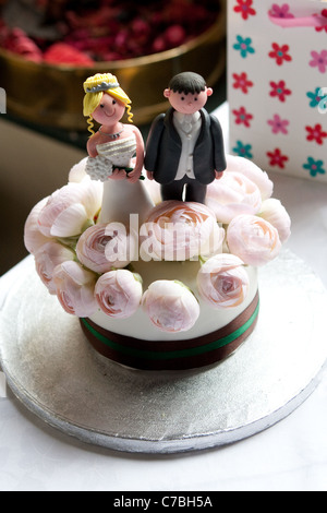 wedding cake topper Stock Photo