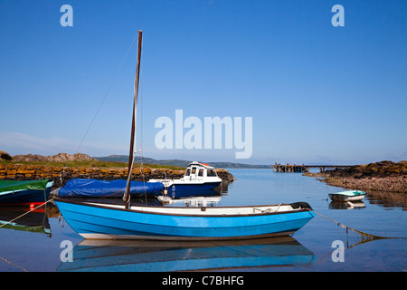Portencross harbour, Firth of Clyde,Ayrshire, Scotland, UK, Great Britain Stock Photo