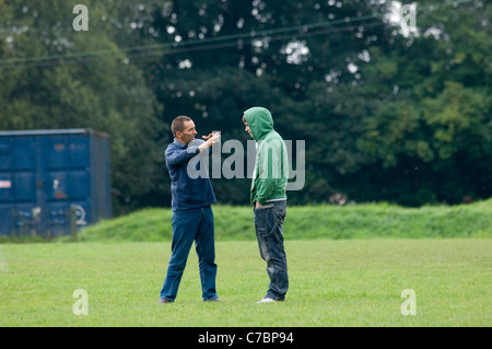 Gleision Colliery miners rescue operation near Cilybebyll, Pontardawe, South Wales, UK. Stock Photo