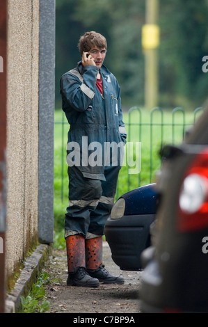 Gleision Colliery miners rescue operation near Cilybebyll, Pontardawe, South Wales, UK. Stock Photo