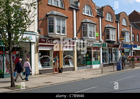 Independent shops, Hamilton Road, Felixstowe, Suffolk, UK. Stock Photo