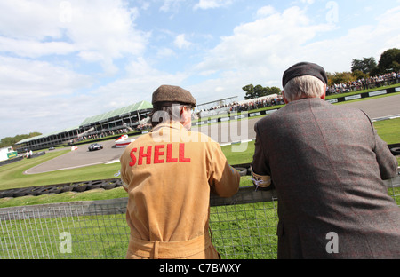 Goodwood Motor Circuit on the first day of the Goodwood Revival Meeting 2011. Stock Photo