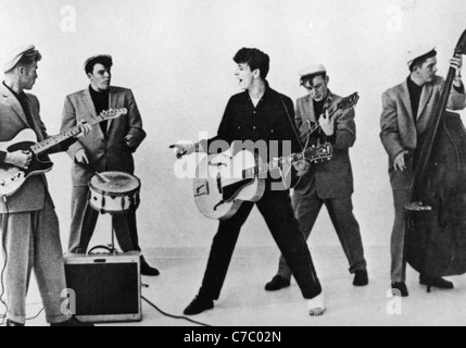 GENE VINCENT AND THE BLUE CAPS - US group about 1957 Stock Photo