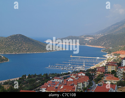 A view over the town at kas, Antalya, Turkey Stock Photo