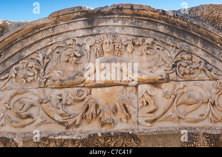 Temple of Hadrian, Curetes Street, Ephesus, Turkey Stock Photo