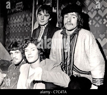 TRAFFIC group in December 1967 with from left Jim Capaldi, Stevie Winwood, Chris Wood and Dave Mason Stock Photo