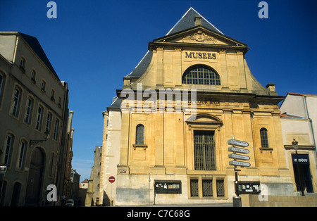 Facade of Cour d'Or museum, Metz, Moselle, Lorraine region, France Stock Photo