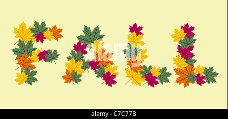 Texture with autumn leaves  Stock Photo