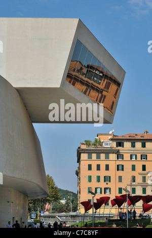 Rome. Italy. MAXXI National Museum of 21st Century Arts designed by Zaha Hadid in the Flaminio district. (Museo nazionale delle arti del XXI secolo) Stock Photo