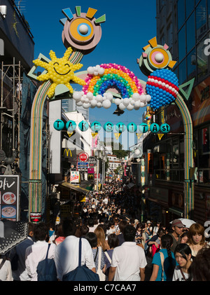 Takeshita Street, Harajuku, Tokyo Stock Photo