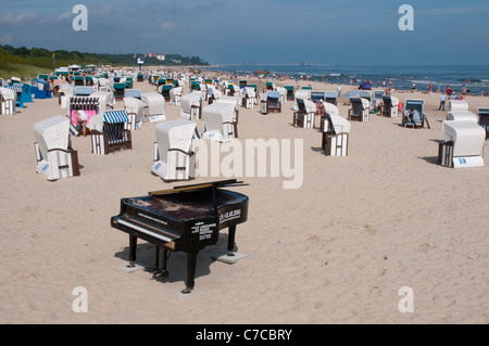 Ahlbeck, Usedom Island, Baltic Sea, Mecklenburg-Vorpommern, Germany, Europe Stock Photo