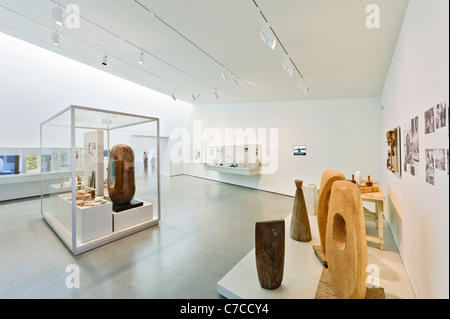 One of galleries displaying prototype sculptures in 'The Hepworth Family Gift' collection, The Hepworth Wakefield, West Yorks Stock Photo