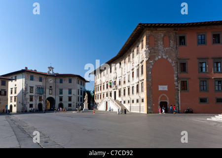 Palazzo della Carovana dei Cavalieri at Piazza dei Cavalieri by Giorgio Vasari, Pisa, Italy, Europe Stock Photo