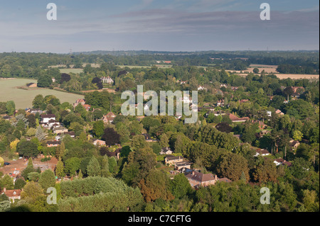 Aerial view, Reading, Berkshire, UK Stock Photo