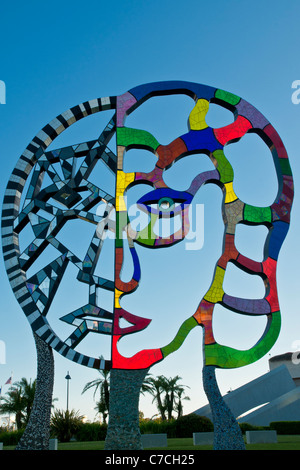 'Coming Together' sculpture by Niki de Saint Phalle at San Diego Convention Center Stock Photo
