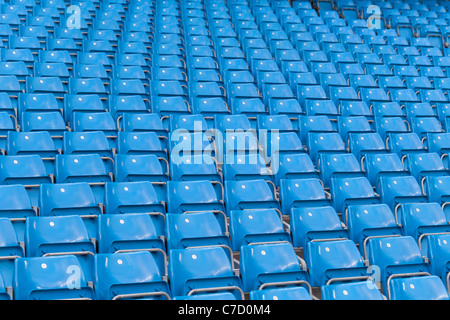 Blue seats Stock Photo
