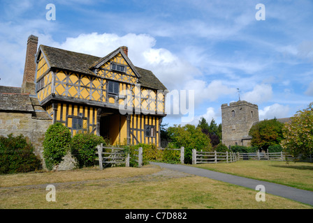 Gatehouse at Stokesay Castle, Shropshire, England Stock Photo