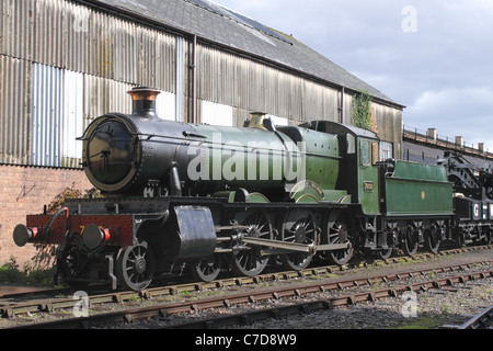 GWR 7800 Manor Class Steam Locomotive 'Cookham Manor' at Didcot Railway Centre September 2011 Stock Photo