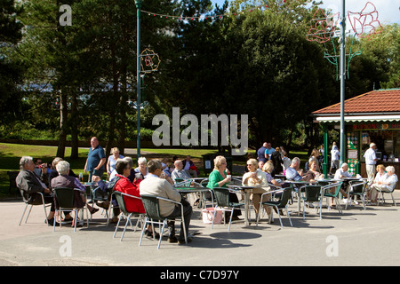 Afternoon tea Bournemouth Winter gardens England Stock Photo