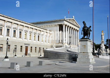 Austrian Parliament Building, Vienna, Austria, Houses of the Parliament of Austria. Stock Photo