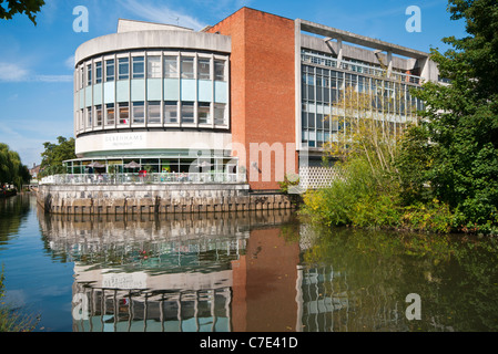 The Debenhams Department Store Restaurant Overlooking The River Wey Guildford Surrey England uk Stock Photo