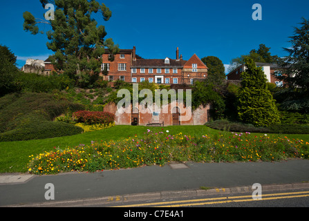 View Up To Quarry Street Guildford Surrey England uk Stock Photo