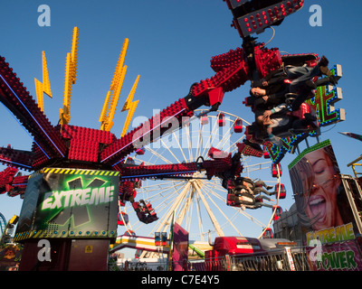 A fast ride at Goose Fair, Nottingham England UK Stock Photo - Alamy