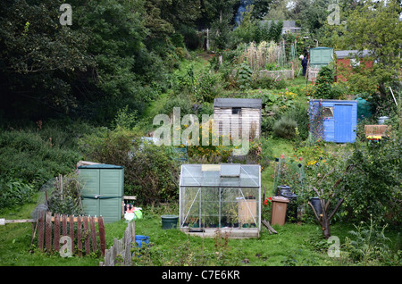 Allotments in Edinburgh Stock Photo