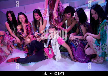 Foreign fashion models in Beijing, China.18-Sep-2011 Stock Photo ...