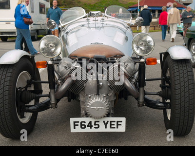 A Pembleton 3 wheeled sports car at an Historic Motor Gathering in September 2011 at Saltburn Cleveland UK Stock Photo