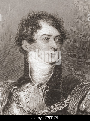 George IV, George Augustus Frederick,  1762 – 1830.  King of the United Kingdom of Great Britain and Ireland. Stock Photo