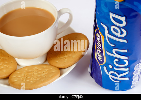 McVities Rich Tea biscuits Stock Photo