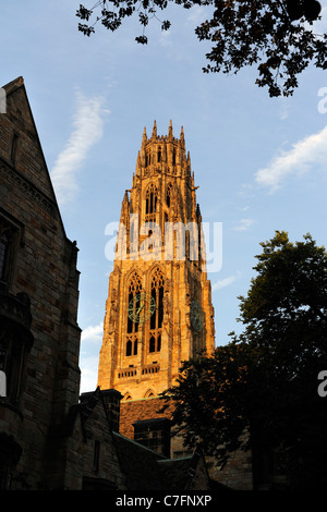 Harkness Tower. Yale University. New Haven, CT. Stock Photo