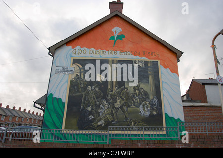 easter rising gpo dublin republican wall mural ardoyne north belfast ...