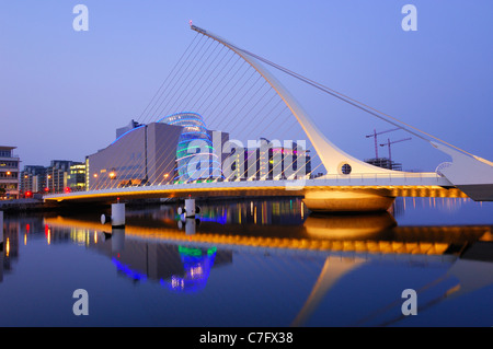 Samuel Beckett bridge designed by Santiago Calatrava - Dublin, Ireland