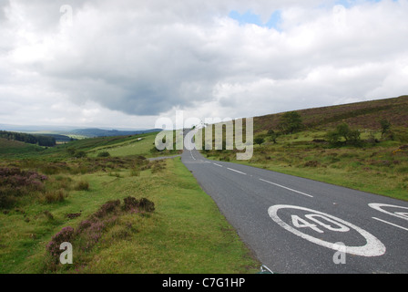 Dartmoor landscape between Postbridge and Moretonhampstead on the B3212 United Kingdom Stock Photo