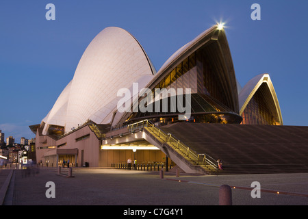 Opera House  South-West elevation, Bennelong Point, Sydney, Australia Stock Photo