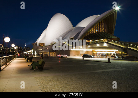 Opera House  South-West elevation, Bennelong Point, Sydney, Australia Stock Photo