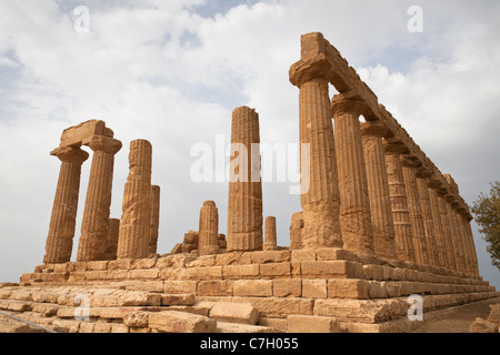 Temple of Hera, also known as Temple of Juno Lacinia, Valley Of The Temples, Valle dei Templi, Agrigento, Sicily, Italy Stock Photo